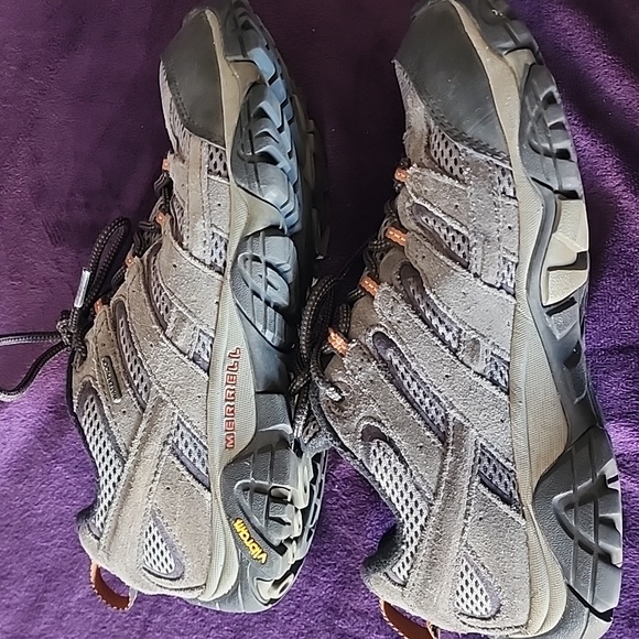 Merrell Moab 2 Vent Beluga Hiking Trail Shoes Mens Size 7.5 Gray Vibram J06029 - Picture 5 of 7